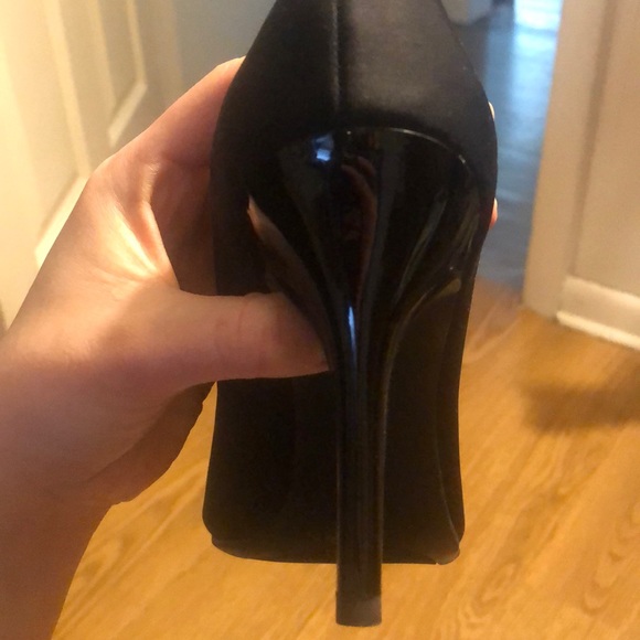 ana matte chic black heel w shiny hi heel - Picture 4 of 7